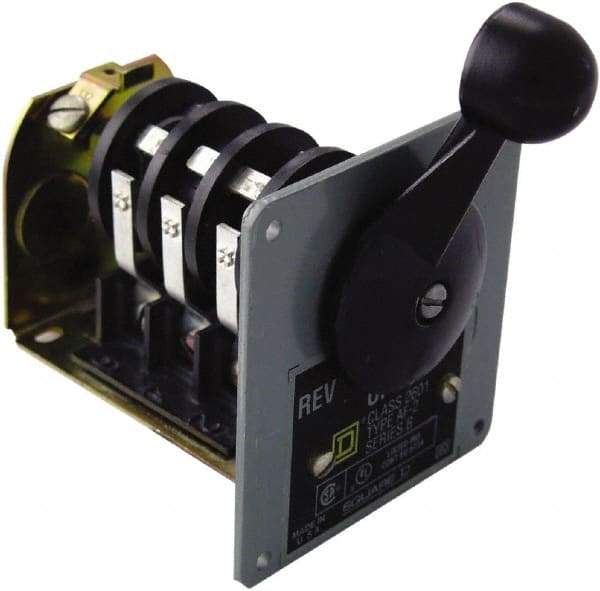 Square D - 250 VDC, 600 VAC Input Volt, Reversing, Drum Switch - CSA, RoHS Compliant, UL Listed - Industrial Tool & Supply