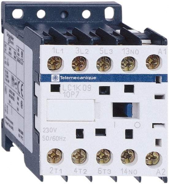 Schneider Electric - 3 Pole, 230 Coil VAC at 50/60 Hz, 16 Amp at 690 VAC, 20 Amp at 440 VAC and 9 Amp at 440 VAC, IEC Contactor - CSA, RoHS Compliant, UL Listed - Industrial Tool & Supply