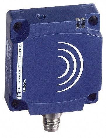 Telemecanique Sensors - NPN, 15 to 25mm Detection, Flat, Inductive Proximity Sensor - 3 Wires, IP67, 12 to 24 VDC, 40mm Wide - Industrial Tool & Supply