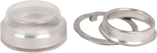 Schneider Electric - Pushbutton Switch Boot - Clear, Round Button, Nonilluminated - Industrial Tool & Supply