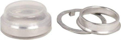 Schneider Electric - Pushbutton Switch Boot - Clear, Round Button, Nonilluminated - Industrial Tool & Supply
