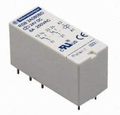 Schneider Electric - 4,000 VA Power Rating, Electromechanical Plug-in General Purpose Relay - 16 Amp at 250 VAC & 28 VDC, 1CO, 220 VAC - Industrial Tool & Supply
