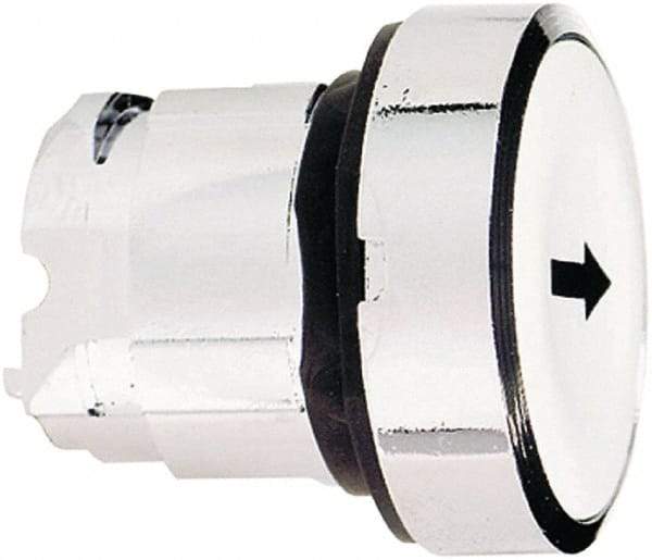 Schneider Electric - 22mm Mount Hole, Flush, Pushbutton Switch Only - Round, White Pushbutton, Nonilluminated, Momentary (MO) - Industrial Tool & Supply