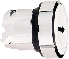 Schneider Electric - 22mm Mount Hole, Flush, Pushbutton Switch Only - Round, White Pushbutton, Nonilluminated, Momentary (MO) - Industrial Tool & Supply