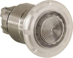 Schneider Electric - 22mm Mount Hole, Extended Mushroom Head, Pushbutton Switch Only - Round, White Pushbutton, Nonilluminated, Momentary (MO) - Industrial Tool & Supply