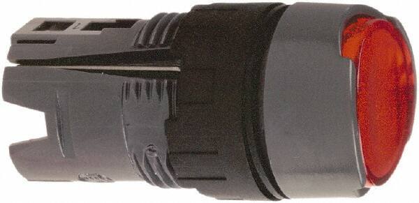Schneider Electric - 16mm Mount Hole, Flush, Pushbutton Switch Only - Round, Red Pushbutton, Illuminated, Momentary (MO), Vibration Resistant - Industrial Tool & Supply