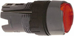 Schneider Electric - 16mm Mount Hole, Flush, Pushbutton Switch Only - Round, Red Pushbutton, Illuminated, Momentary (MO), Vibration Resistant - Industrial Tool & Supply
