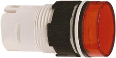 Schneider Electric - Red Lens LED Pilot Light - Round Lens, Shock Resistant, Vibration Resistant - Industrial Tool & Supply