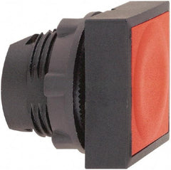 Schneider Electric - 22mm Mount Hole, Flush, Pushbutton Switch Only - Square, Red Pushbutton, Nonilluminated, Momentary (MO) - Industrial Tool & Supply