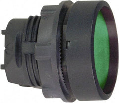 Schneider Electric - 22mm Mount Hole, Flush, Pushbutton Switch Only - Round, Green Pushbutton, Nonilluminated, Maintained (MA) - Industrial Tool & Supply