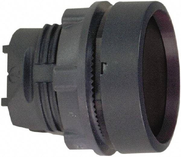 Schneider Electric - 22mm Mount Hole, Flush, Pushbutton Switch Only - Round, Black Pushbutton, Nonilluminated, Maintained (MA) - Industrial Tool & Supply