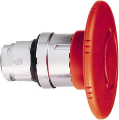 Schneider Electric - 22mm Mount Hole, Extended Mushroom Head, Pushbutton Switch Only - Round, Red Pushbutton, Maintained (MA), Momentary (MO) - Industrial Tool & Supply