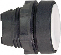 Schneider Electric - 22mm Mount Hole, Flush, Pushbutton Switch Only - Round, White Pushbutton, Nonilluminated, Momentary (MO) - Industrial Tool & Supply