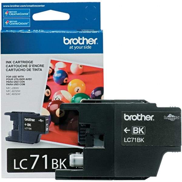 Brother - Black Ink Cartridge - Use with Brother MFC-J280W, J425W, J430W, J435W, J625DW, J825DW, J835DW - Industrial Tool & Supply