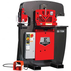 Edwards Manufacturing - Ironworkers Throat Depth (Inch): 7 Punching Pressure (Ton): 55 - Industrial Tool & Supply