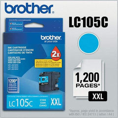 Brother - Cyan Ink Cartridge - Use with Brother MFC-J4310DW, J4410DW, J4510DW, J4610DW, J4710DW, J6520DW, J6720DW, J6920DW - Industrial Tool & Supply