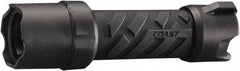 Coast Cutlery - White LED Bulb, 300 Lumens, Industrial/Tactical Flashlight - Black Stainless Steel Body, 4 AAA Batteries Included - Industrial Tool & Supply