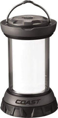 Coast Cutlery - White, Red LED Bulb, 168 Lumens, Spotlight/Lantern Flashlight - Silver Plastic Body, 0 AA Batteries Not Included - Industrial Tool & Supply