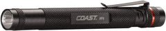 Coast Cutlery - White LED Bulb, 100 Lumens, Industrial/Tactical Flashlight - Black Aluminum Body, 2 AAA Batteries Included - Industrial Tool & Supply