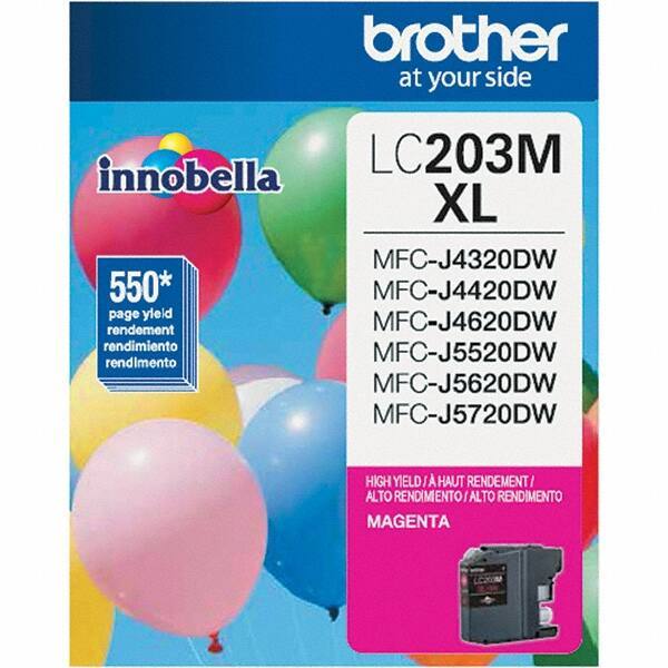 Brother - Magenta Ink Cartridge - Use with Brother MFC-J460DW, J480DW, J485DW, J680DW, J880DW, J885DW, J4320DW, J4420DW, J4620DW, J5520DW, J5620DW, J5720DW - Industrial Tool & Supply