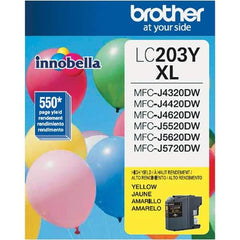 Brother - Yellow Ink Cartridge - Use with Brother MFC-J460DW, J480DW, J485DW, J680DW, J880DW, J885DW, J4320DW, J4420DW, J4620DW, J5520DW, J5620DW, J5720DW - Industrial Tool & Supply