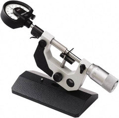 Mahr - 0 to 50mm Range, 0.001mm Graduation, Mechanical Indicating Micrometer - Accurate to 0.001mm, Carbide Measuring Face - Industrial Tool & Supply