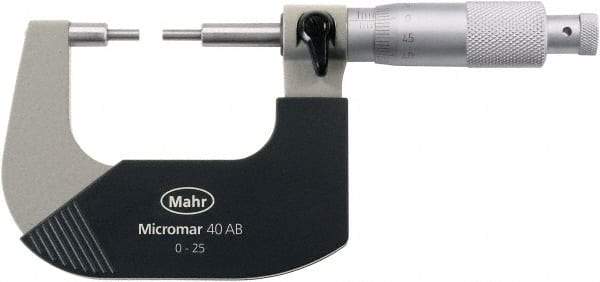Mahr - Spline Micrometers Operation Type: Mechanical Minimum Measurement (Decimal Inch): 2.0000 - Industrial Tool & Supply