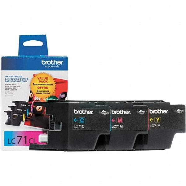 Brother - Cyan, Magenta & Yellow Ink Cartridge - Use with Brother MFC-J280W, J425W, J430W, J435W, J625DW, J825DW, J835DW - Industrial Tool & Supply