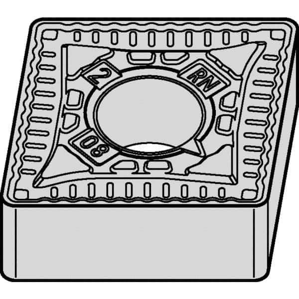 Kennametal - CNMG544 RN Grade KCPK05 Carbide Turning Insert - Al2O3 Finish, 80° Diamond, 5/8" Inscr Circle, 1/4" Thick, 1/16" Corner Radius - Industrial Tool & Supply
