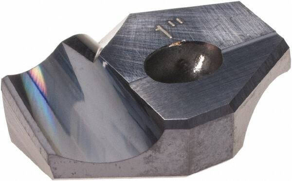 Hertel - Series HMD, 1" Diam Grade HC125MD 140° Replaceable Drill Tip - Carbide, TiAlN Finish - Industrial Tool & Supply
