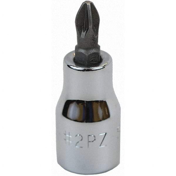 SK - Screwdriver & Drag Link Sockets - 3/8"DR #2 NOS POZIDRIVE BIT SOCKET - Industrial Tool & Supply