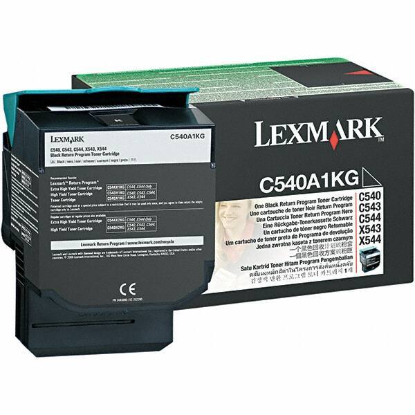 Lexmark - Black Toner Cartridge - Use with Lexmark C540n, C543dn, C544dn, C544dtn, C544dw, C544n, C546dtn, X543dn, X544dn, X544dtn, X544dw, X544n, X546dtn - Industrial Tool & Supply
