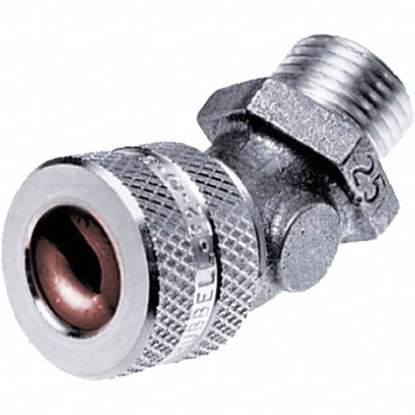 Hubbell Wiring Device-Kellems - 0.63 to 0.5" General Elbow Strain Relief Cord Grip - Industrial Tool & Supply