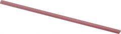 Value Collection - Half Round, Synthetic Ruby, Midget Finishing Stick - 100mm Long x 4mm Wide x 2mm Thick, Fine Grade - Industrial Tool & Supply