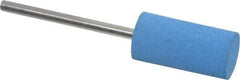 Value Collection - 10mm Max Diam x 20mm Long, Cylinder, Rubberized Point - Medium Grade, Ceramic, Mounted - Industrial Tool & Supply