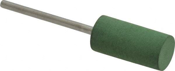 Value Collection - 10mm Max Diam x 20mm Long, Cylinder, Rubberized Point - Fine Grade, Ceramic, Mounted - Industrial Tool & Supply