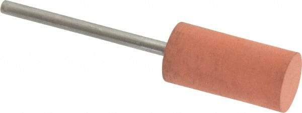 Value Collection - 10mm Max Diam x 20mm Long, Cylinder, Rubberized Point - Very Fine Grade, Ceramic, Mounted - Industrial Tool & Supply