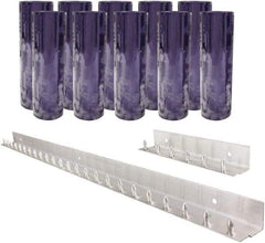 Aleco - 5' Door Width x 8' Door Height PVC Clear Smooth Strip Door Kit - Clear - Industrial Tool & Supply