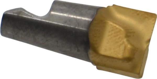 Seco - MM08 MD03 Grade T60M Carbide End Milling Tip Insert - TiAlN/TiN Finish, 2 Flutes, 0.315" Cutting Diam, 0.216" Depth of Cut, 0.268" Extension, 0.016" Cnr Rad - Industrial Tool & Supply