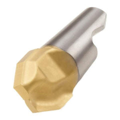 Seco - MM08 E03 Grade T60M Carbide Chamfer Milling Tip Insert - TiAlN/TiN Finish, 2 Flutes, 0.315" Cutting Diam, 0.13" Depth of Cut, 0.302" Extension, 0.114" Cnr Rad - Industrial Tool & Supply