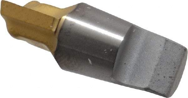 Seco - MM10 M03 Grade T60M Carbide End Milling Tip Insert - TiAlN/TiN Finish, 2 Flutes, 0.394" Cutting Diam, 0.27" Depth of Cut, 0.335" Extension - Industrial Tool & Supply