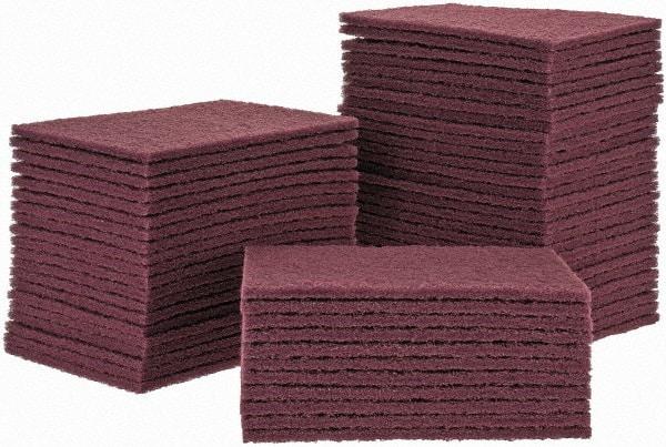 Merit Abrasives - Very Fine Grade, Aluminum Oxide Hand Pad - 6" Wide x 9" Long, Nonwoven - Industrial Tool & Supply