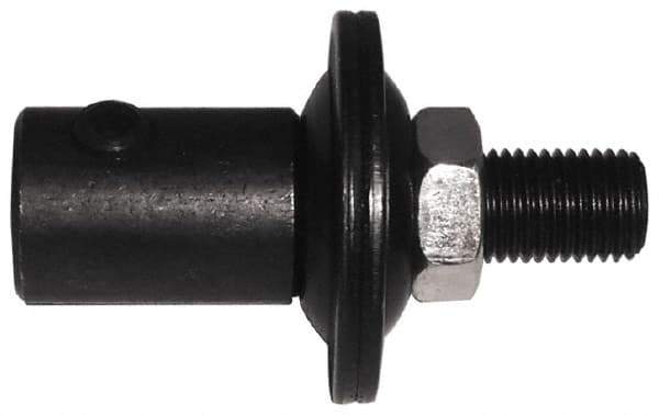 Value Collection - 2" Long x 1-1/4" Diam x 1/2-20 Thread Size Motor Arbor - 1/2" Max Wheel Width, Compatible with 3/8" Shaft Diam, 3/8" Hole Size - Industrial Tool & Supply