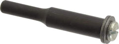 Value Collection - 3/16" Hole, Screw Lock Wheel Mandrel - 2" OAL, 1/2" Max Wheel Width, 1/4" Shank Diam - Industrial Tool & Supply