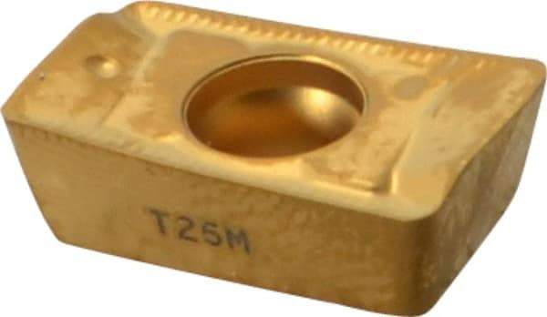 Seco - APKX1604 ME12 Grade T25M Carbide Milling Insert - TiCN/TiC/TiCN/TiN Finish, 0.223" Thick, 0.031" Corner Radius - Industrial Tool & Supply