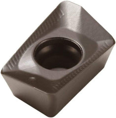 Seco - XOMX120408 ME08 Grade T350M Carbide Milling Insert - TiCN/Al2O3 Finish, 0.187" Thick, 0.031" Corner Radius - Industrial Tool & Supply