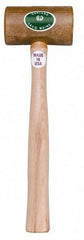 Garland - 3/4 Lb Head Weighted Rawhide Hammer - 10" Long Wood Handle - Industrial Tool & Supply