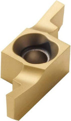 Seco - 1222412ER FD Grade CP500, 2.24mm Cutting Width Carbide Grooving Insert - 4.48mm Max Depth of Cut, Right Hand, 0.2mm Corner Radius, TiAlN/TiN Finish - Industrial Tool & Supply