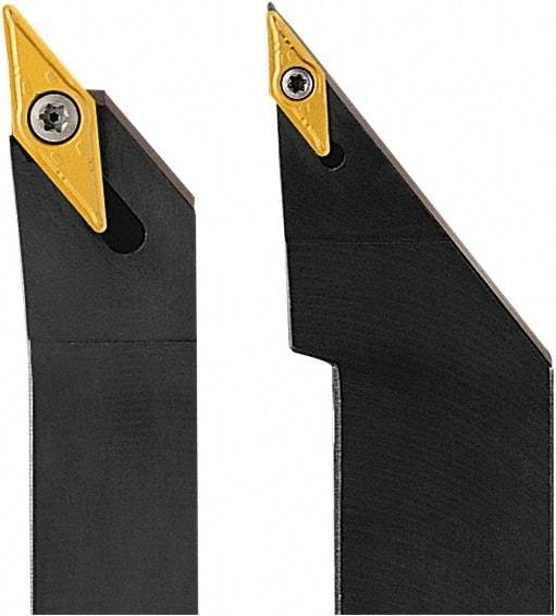 Seco - SVJB, Right Hand Cut, 93° Lead Angle, 16mm Shank Height x 16mm Shank Width, Neutral Rake Indexable Turning Toolholder - 100mm OAL, VB.T 1102.. Insert Compatibility, Series Screw Lock - Industrial Tool & Supply