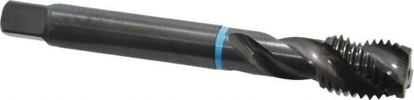Emuge - M16x2.00 Metric Coarse 3 Flute 6H Modified Bottoming Spiral Flute Tap - Cobalt, Oxide Finish, 110mm OAL, Right Hand Flute, Right Hand Thread, Series Enorm-VA - Industrial Tool & Supply